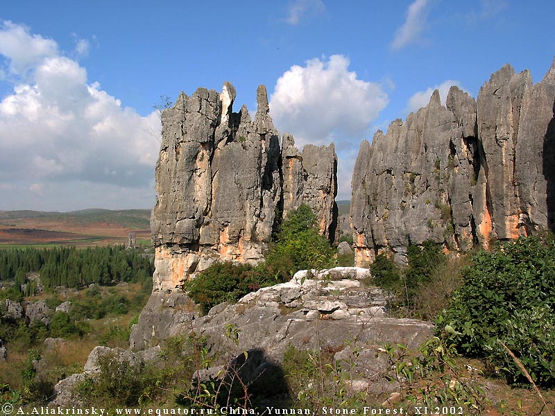  .     (Stone forest)   (Yunnan).